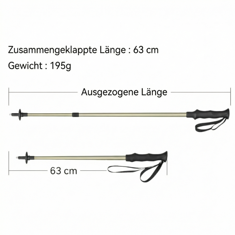 Wanderstöcke Bergab