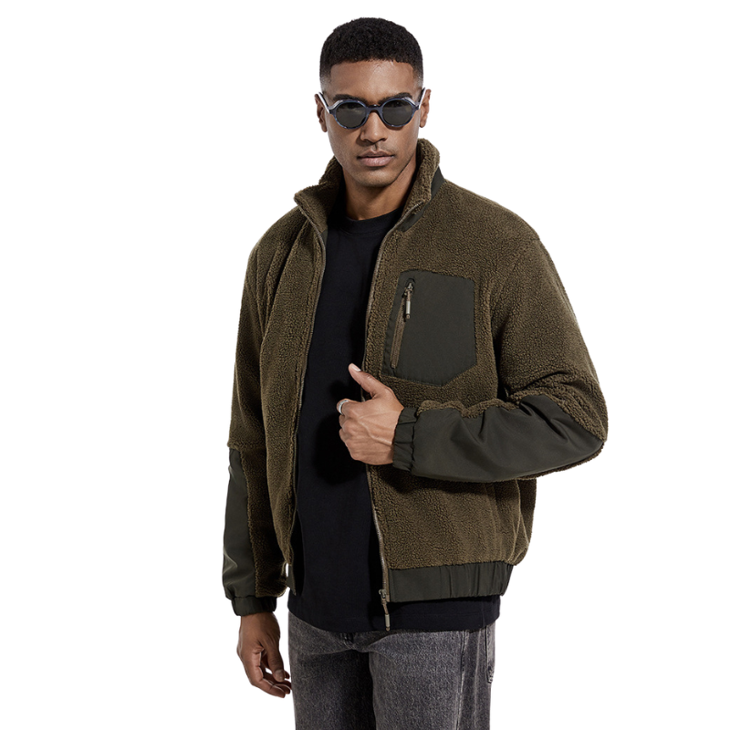 Kuschel Fleecejacke Herren