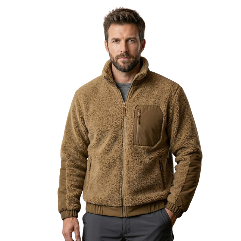 Kuschel Fleecejacke Herren