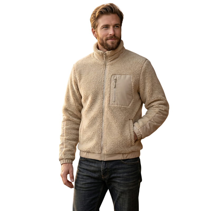 Kuschel Fleecejacke Herren