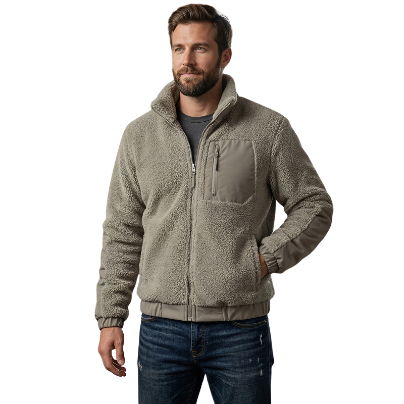Kuschel Fleecejacke Herren
