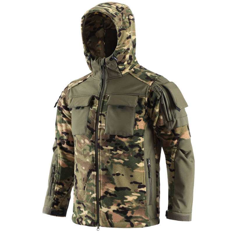 Fleecejacke camo herren Softshell