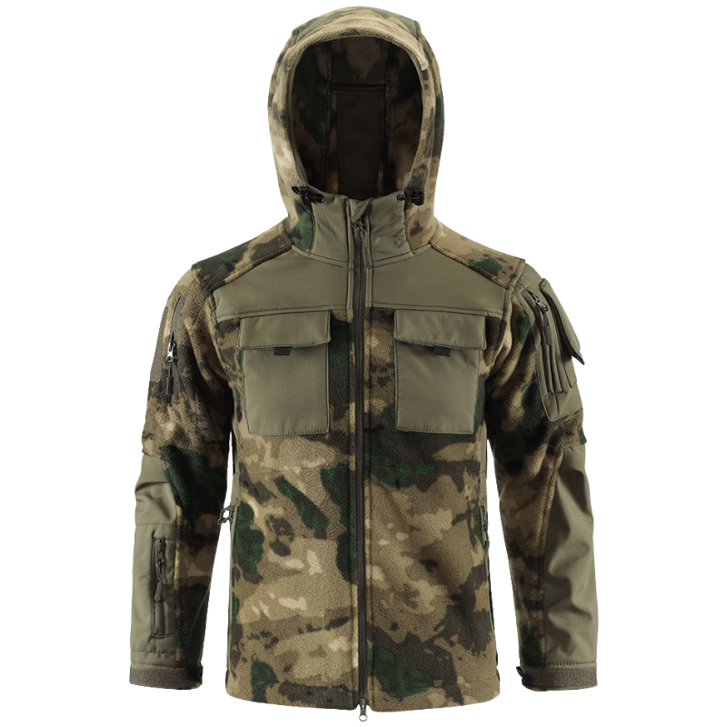 Fleecejacke camo herren Softshell