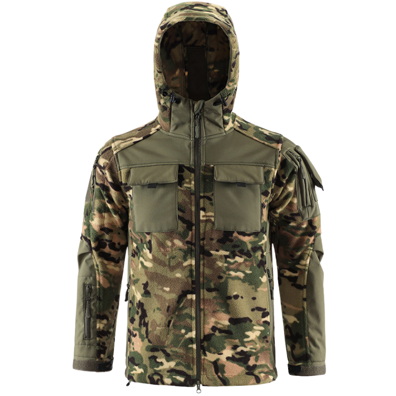 Fleecejacke camo herren Softshell