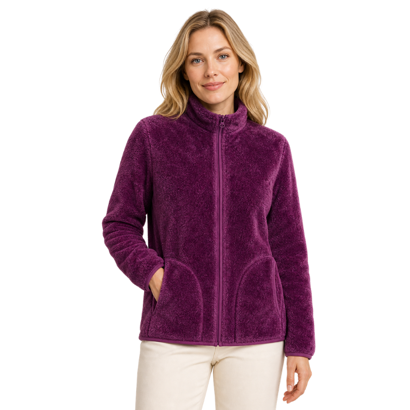 Fleecejacke damen reversibel