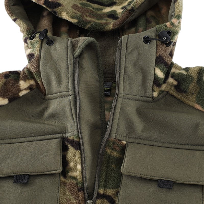 Fleecejacke camo herren Softshell