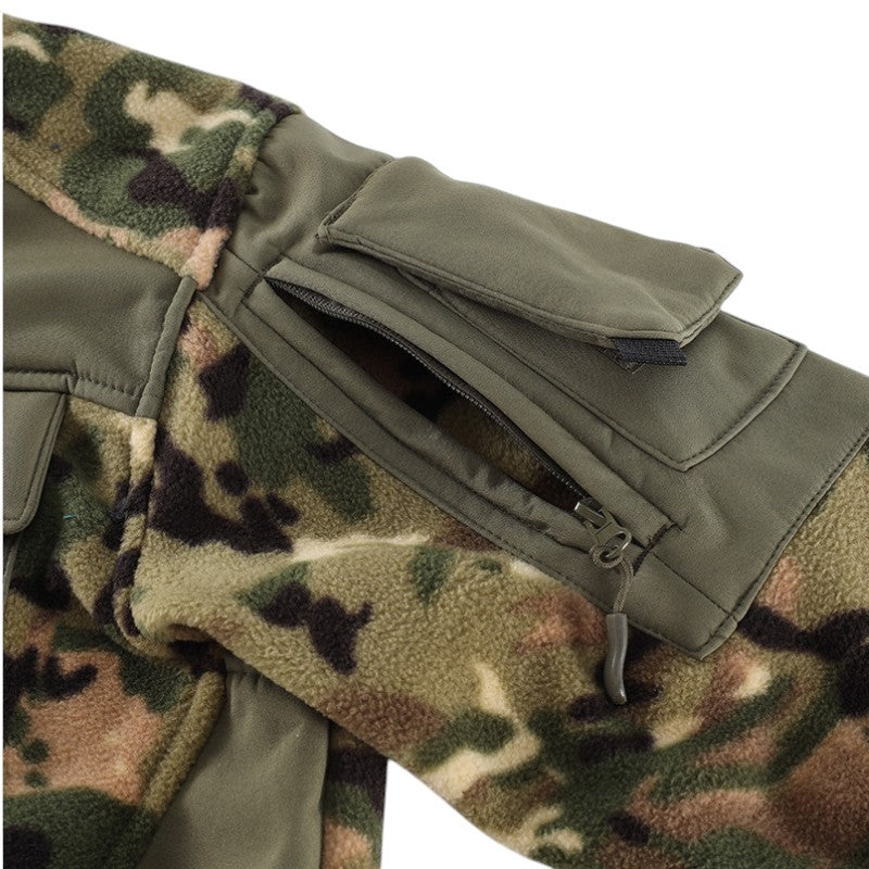 Fleecejacke camo herren Softshell