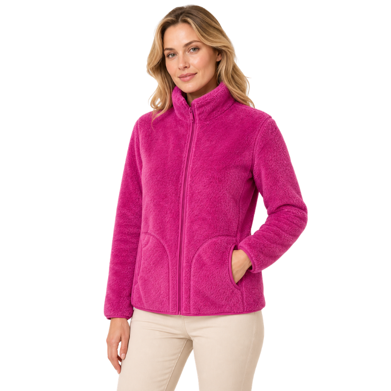 Fleecejacke damen reversibel