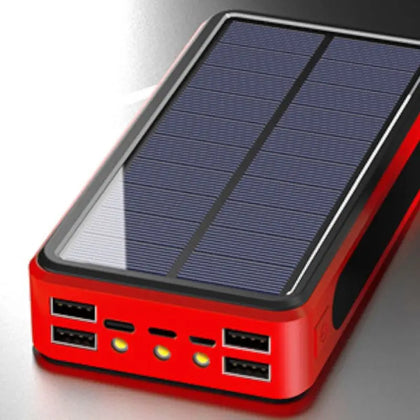 Solar Powerbank 30000mAh mit kabellosem Laden