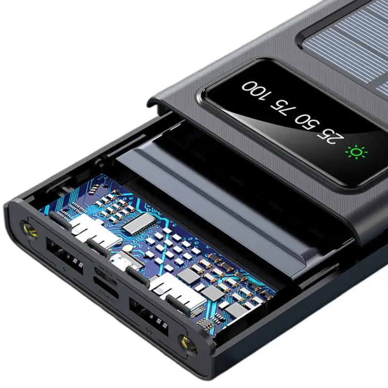 Solar-Ladegerät mit Batterie