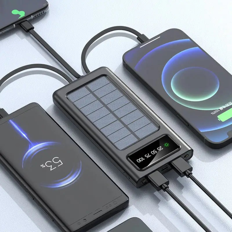 Solar-Ladegerät mit Batterie