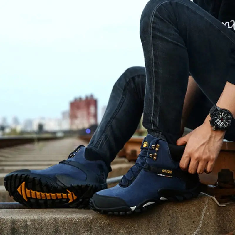Wanderschuh Blau Herren