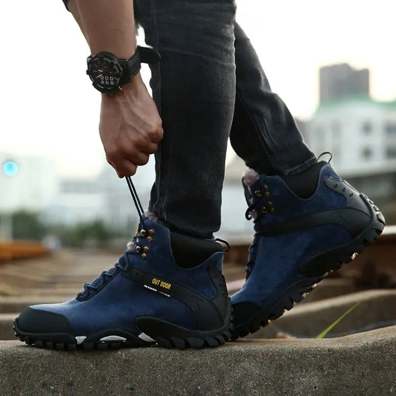 Wanderschuh Blau Herren