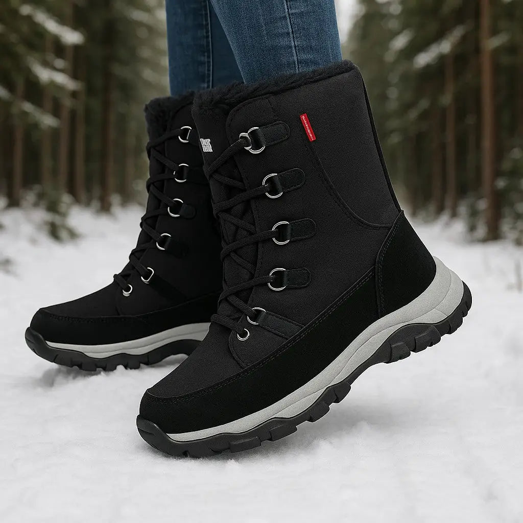 Gefütterte Damenschuhe Extreme Kälte