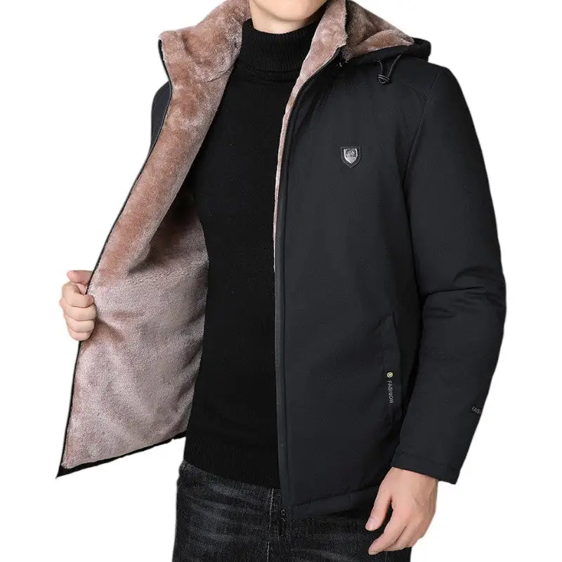 Fleece-gefütterte Windjacke Herren