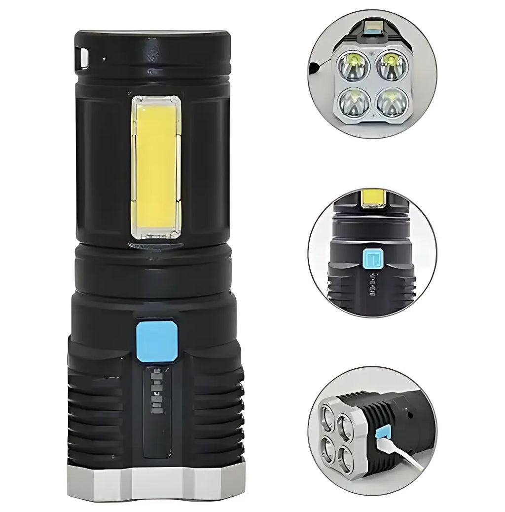LED-Taschenlampe aufladbar 1000 Lumen