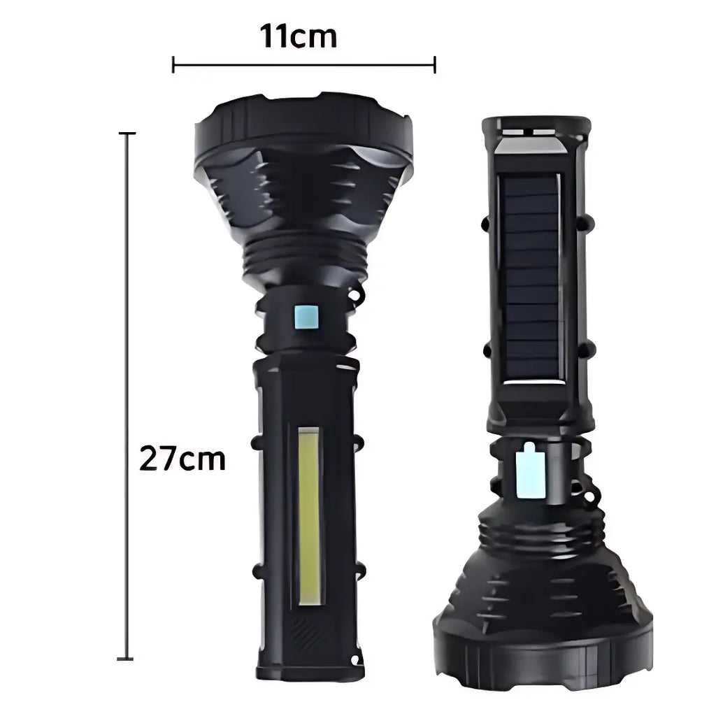 Starke Solar-Taschenlampe