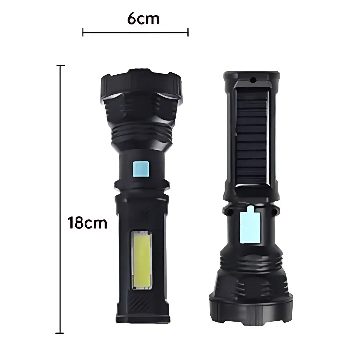 Starke Solar-Taschenlampe