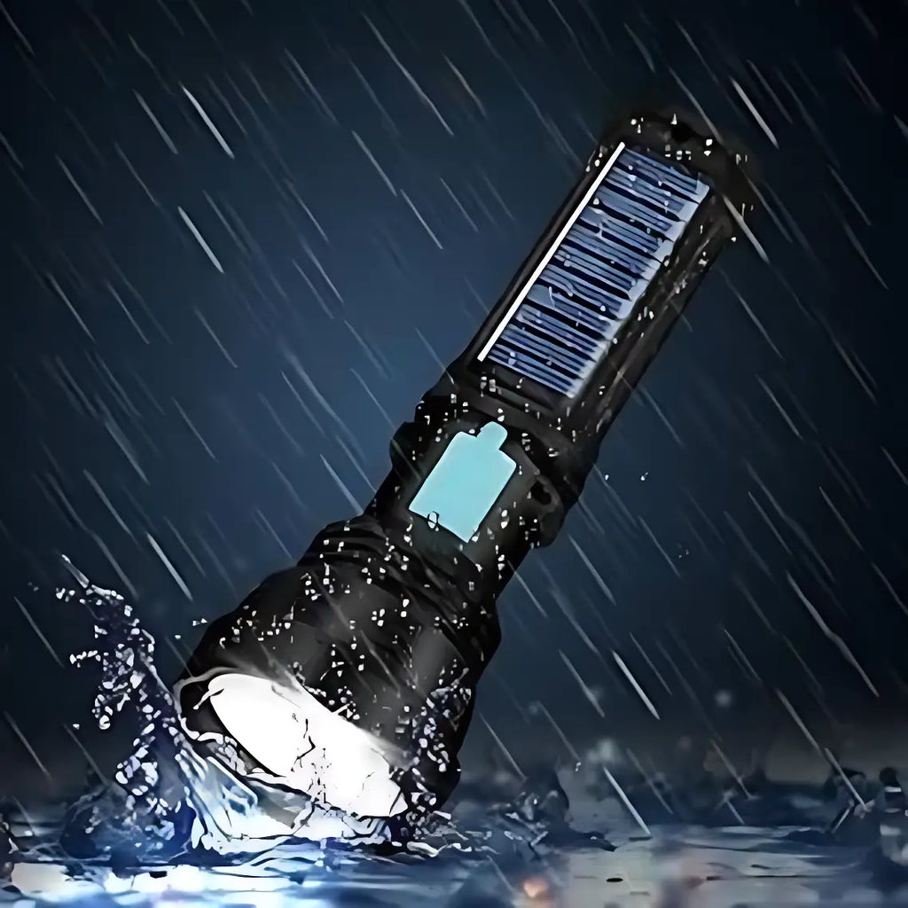 Starke Solar-Taschenlampe