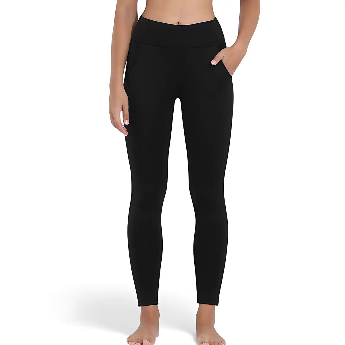 Fleece-Leggings Damen Wandern