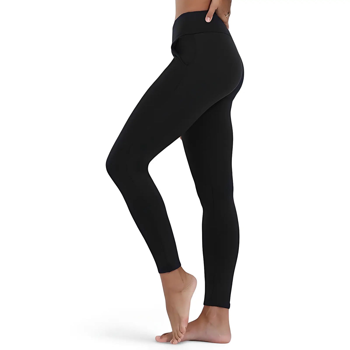 Fleece-Leggings Damen Wandern