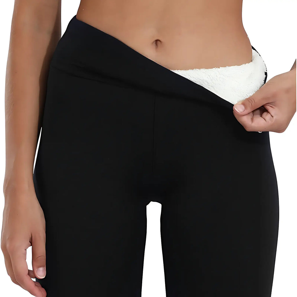 Fleece-Leggings Damen Wandern