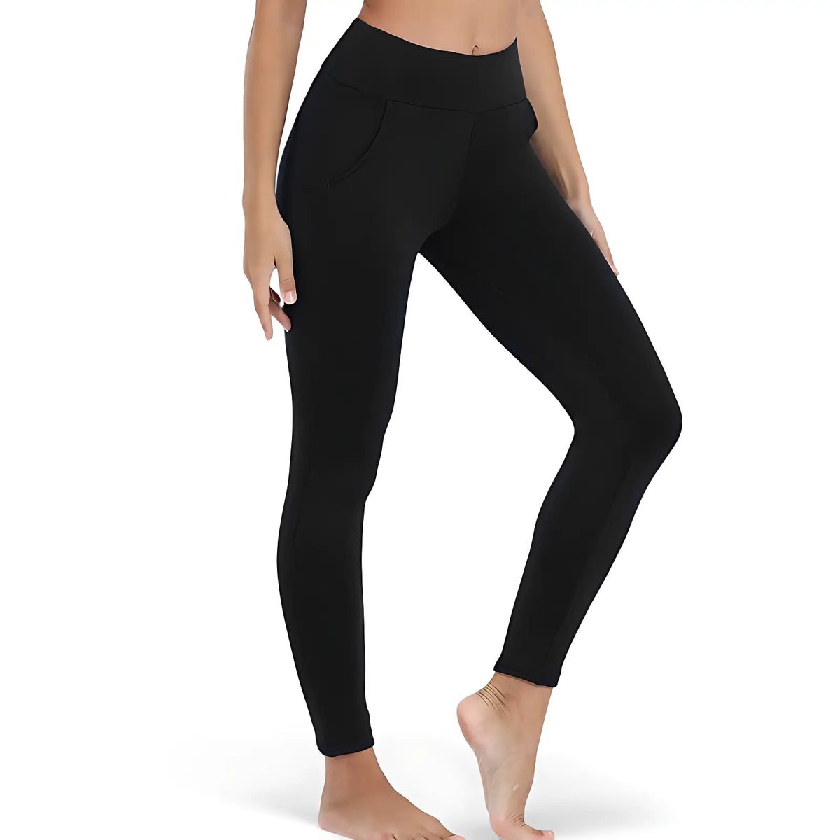 Fleece-Leggings Damen Wandern