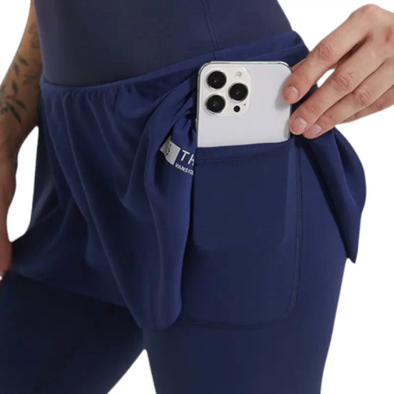 Leggings-Rock 2-in-1 Damen Sport Wandern
