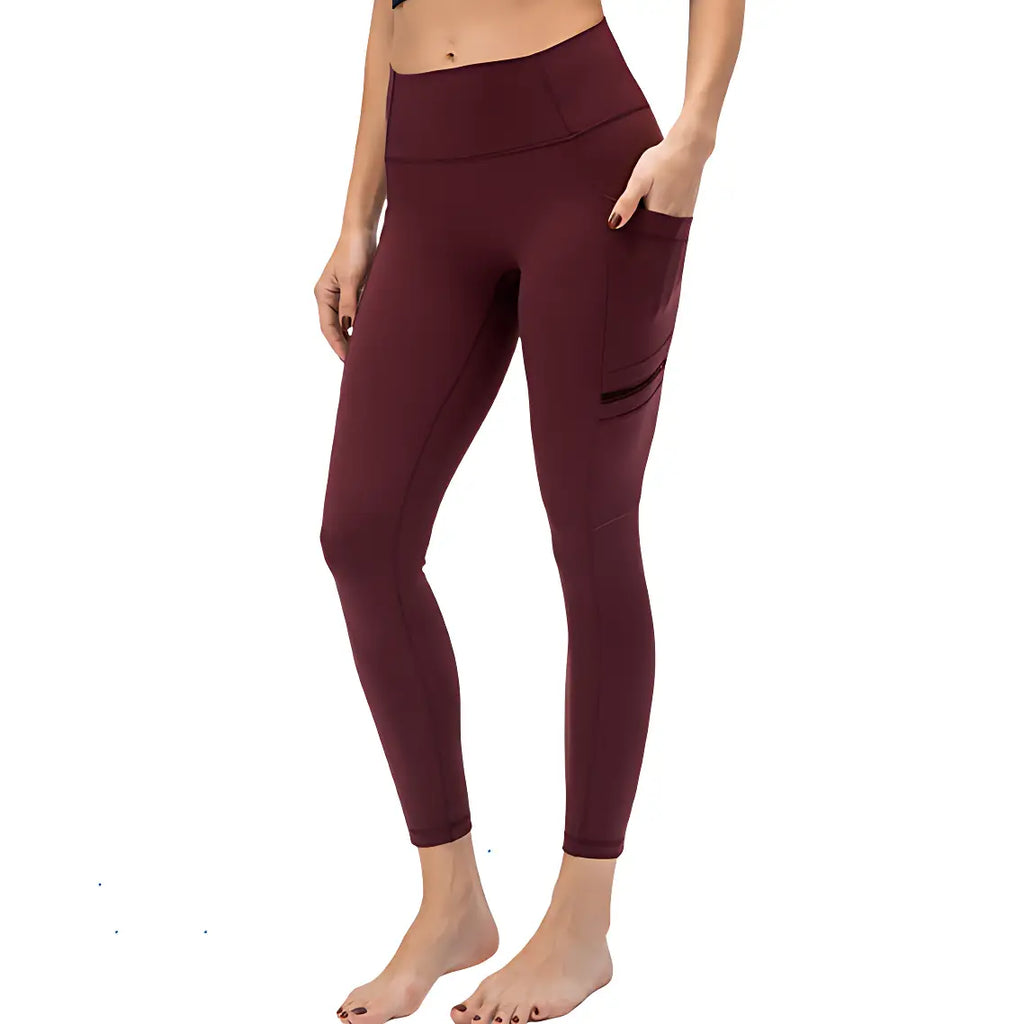 Wanderleggings Damen mit Reißverschlusstasche