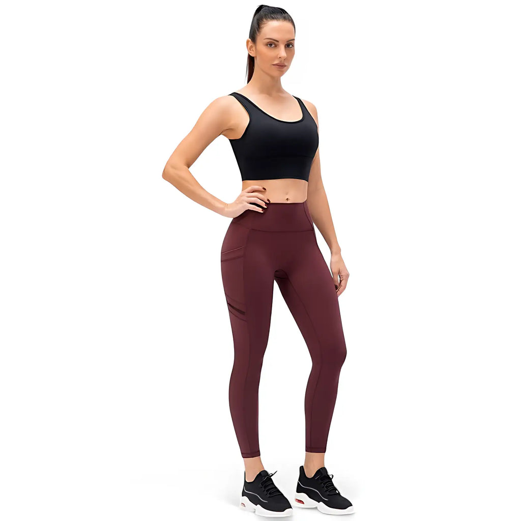 Wanderleggings Damen mit Reißverschlusstasche