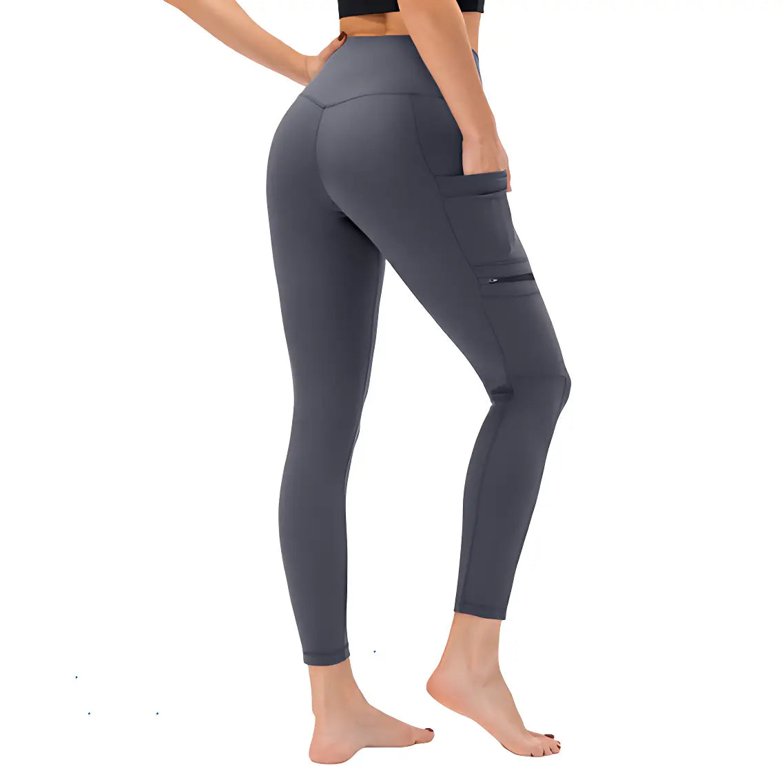 Wanderleggings Damen mit Reißverschlusstasche