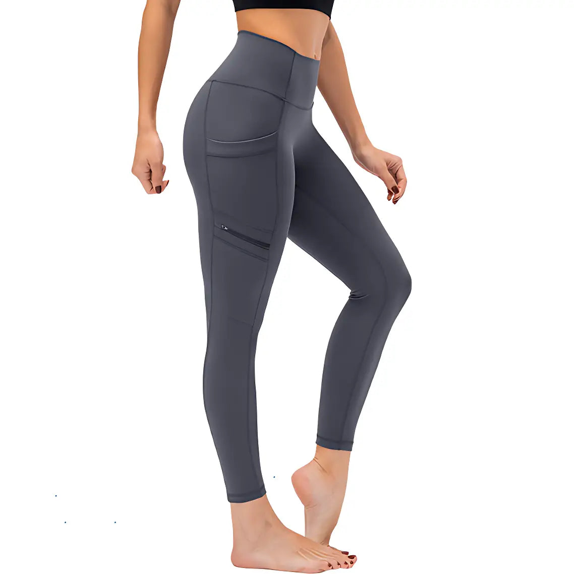 Wanderleggings Damen mit Reißverschlusstasche