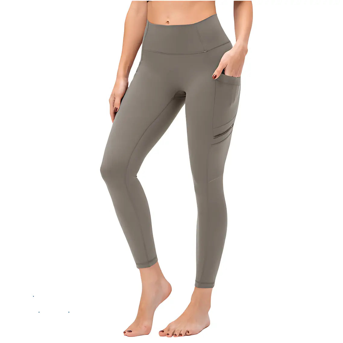 Wanderleggings Damen mit Reißverschlusstasche