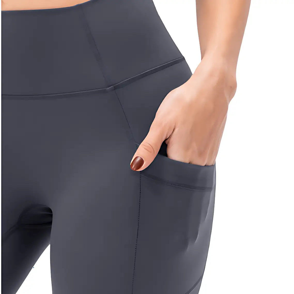 Wanderleggings Damen mit Reißverschlusstasche