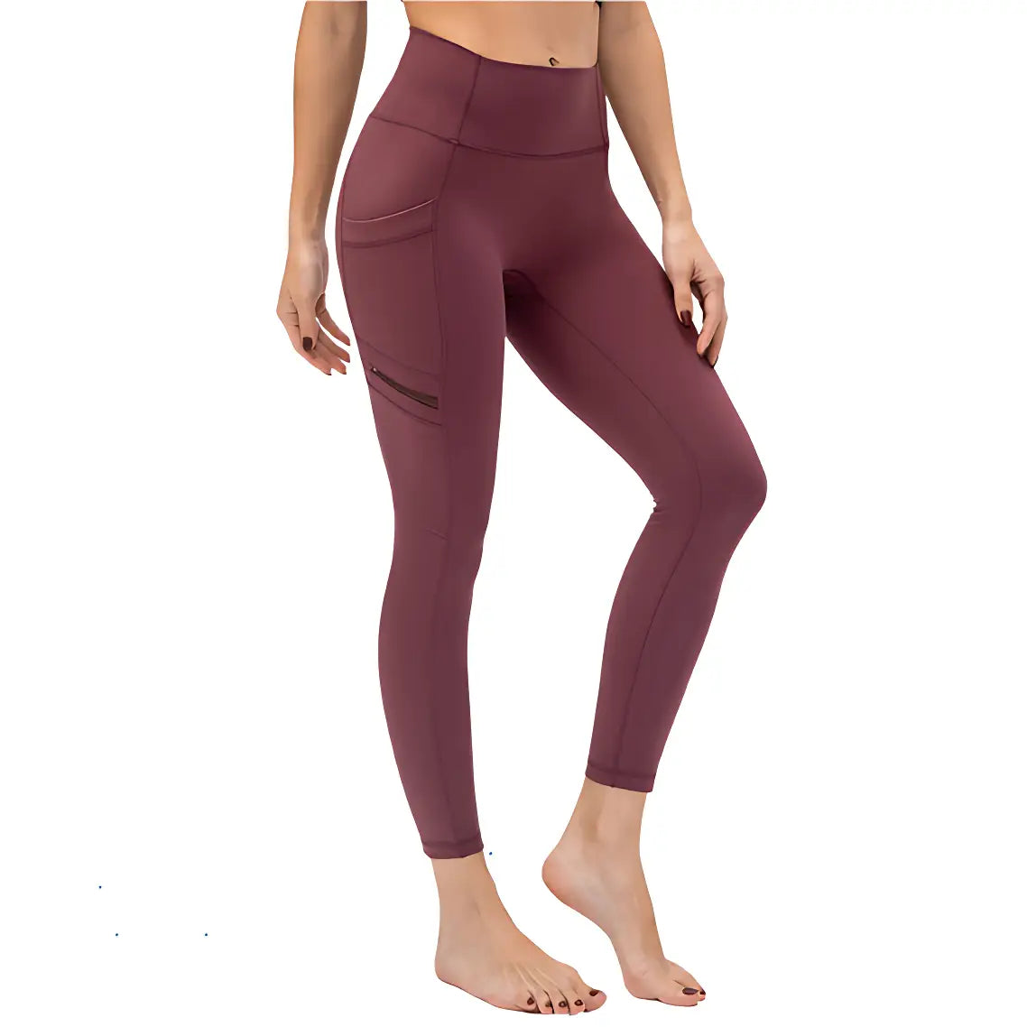 Wanderleggings Damen mit Reißverschlusstasche