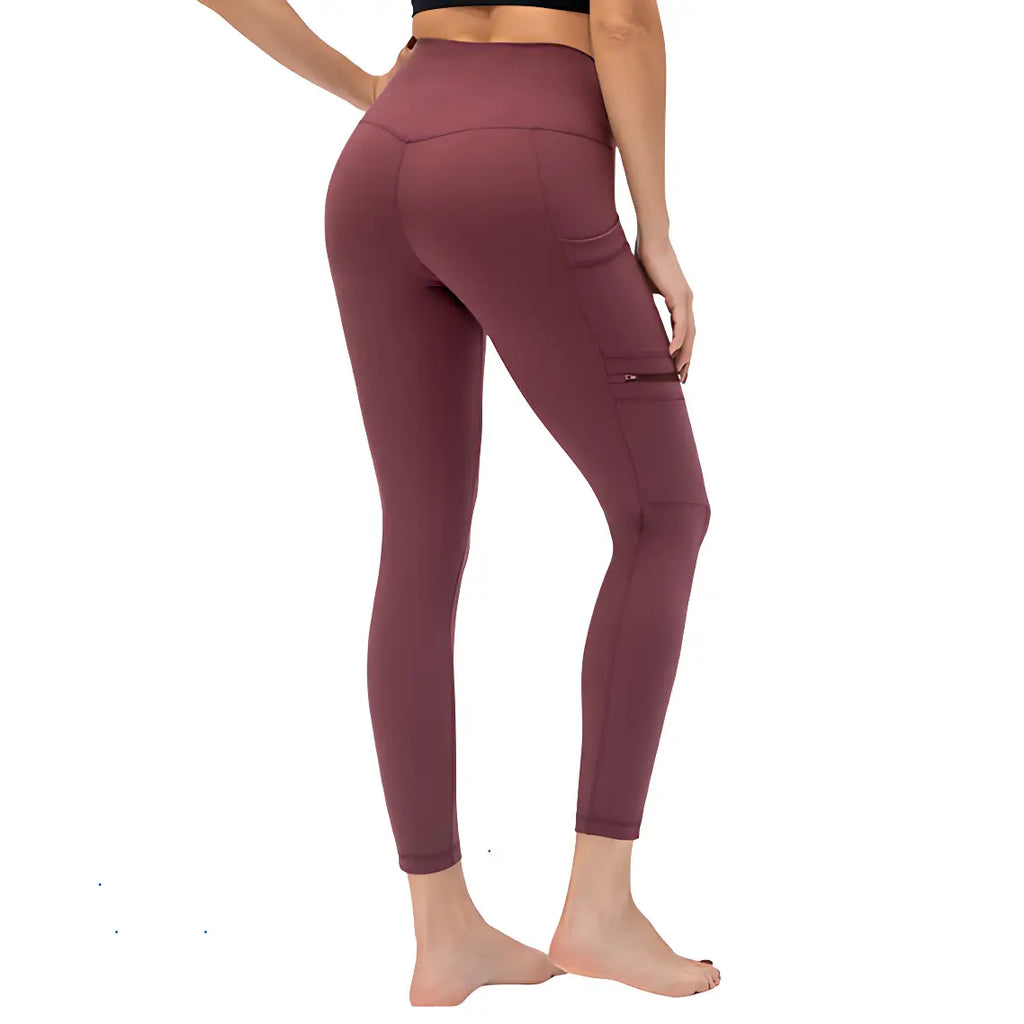 Wanderleggings Damen mit Reißverschlusstasche
