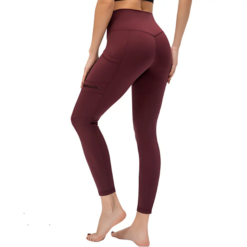 Wanderleggings Damen mit Reißverschlusstasche