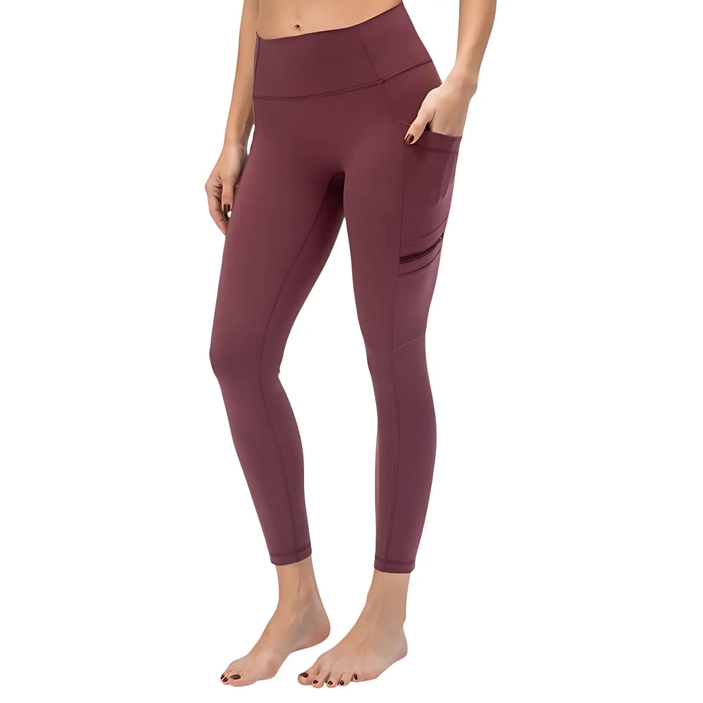 Wanderleggings Damen mit Reißverschlusstasche