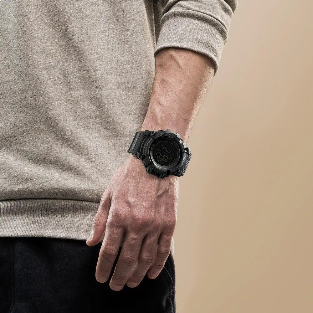 Sportuhr Herren Militär mit Barometer und Kompass