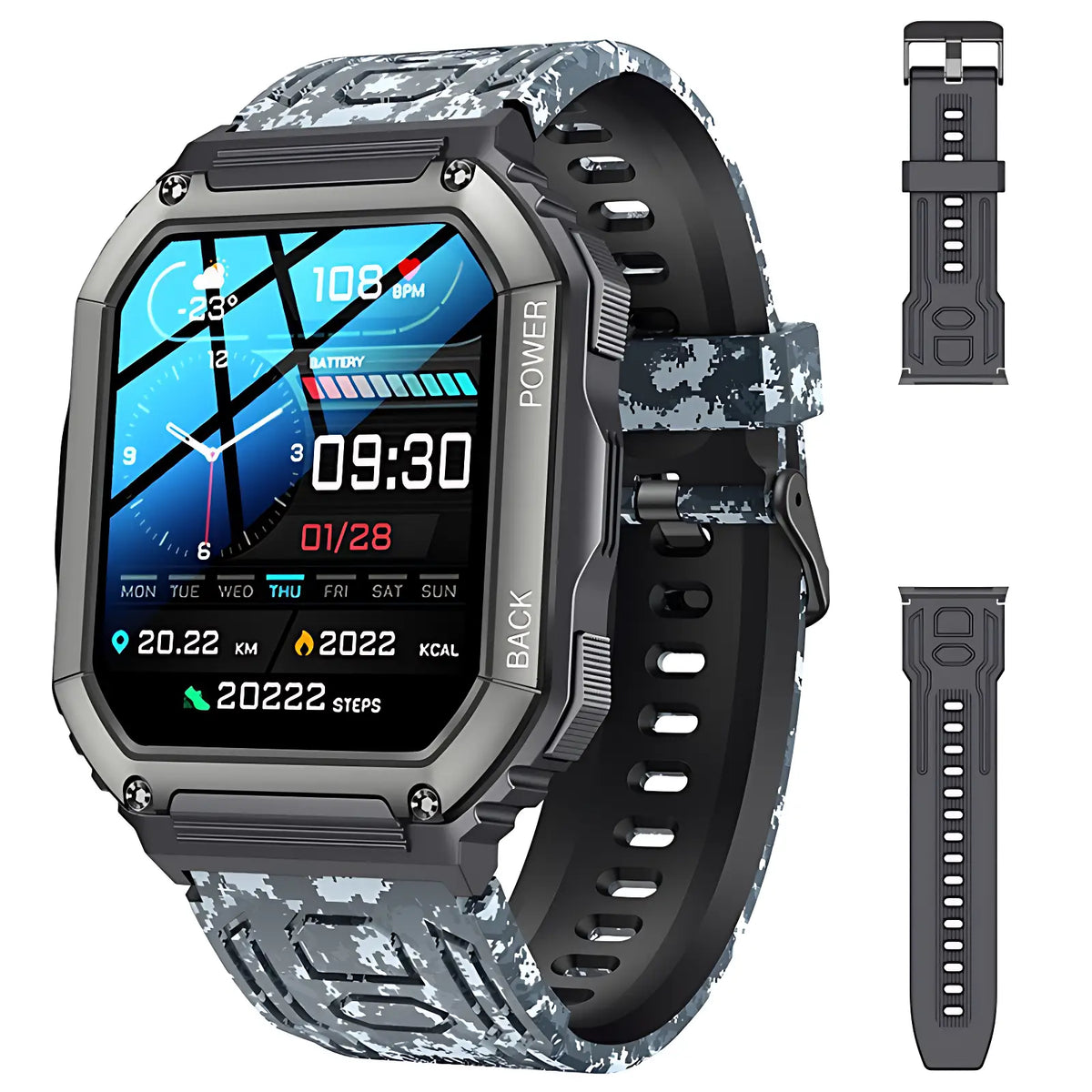 Wanderuhr Touchscreen