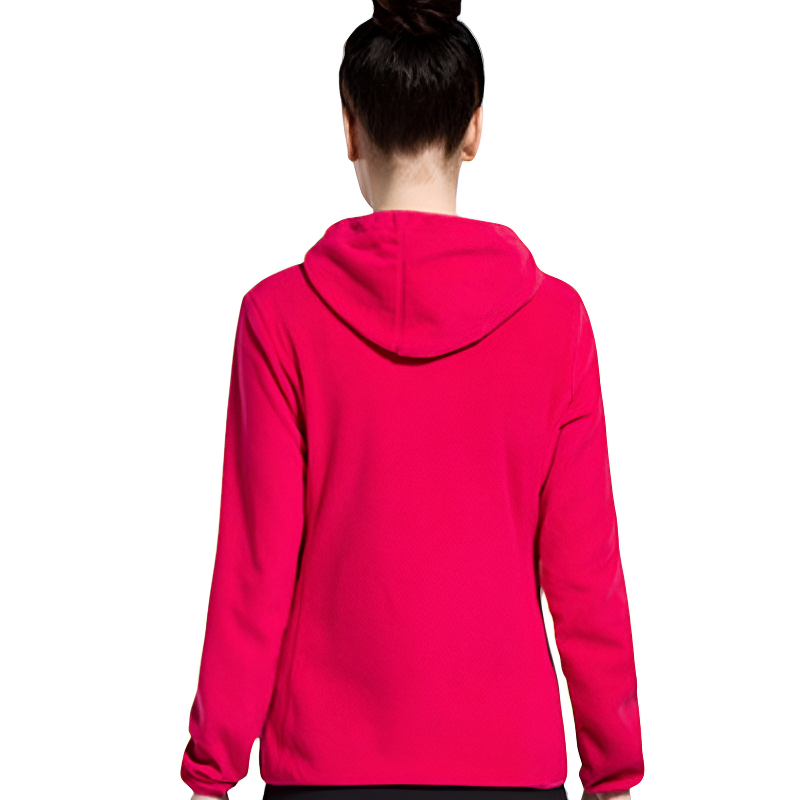 Fleecejacke Damen mit Kapuze