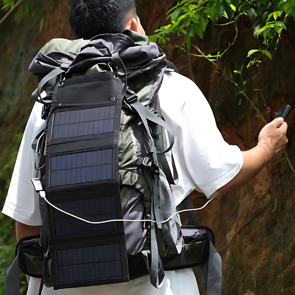 Solarpanel für Wanderrucksack