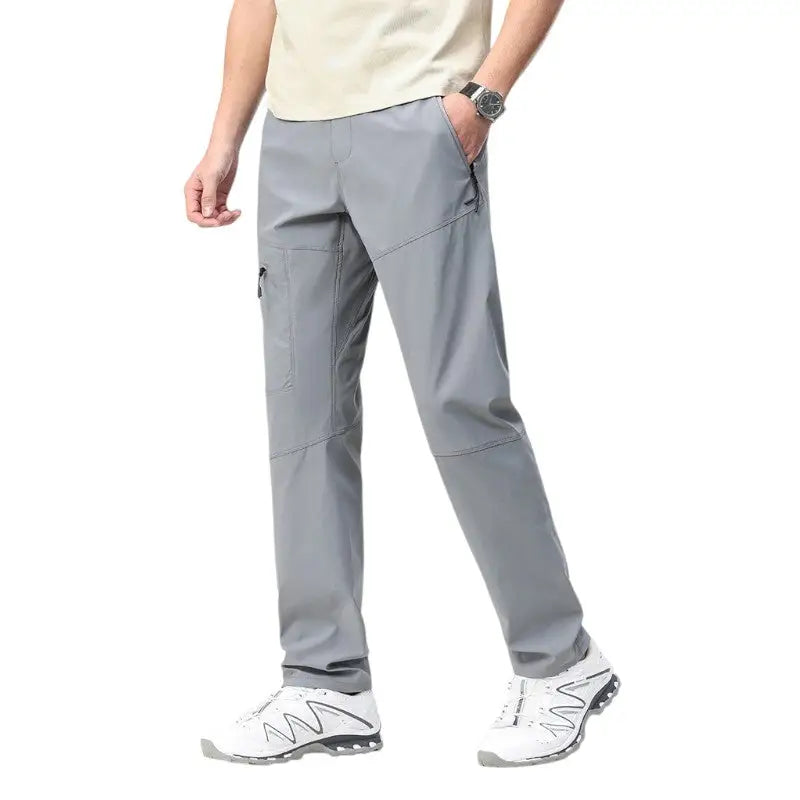 Trekkinghose Herren Stretch in Grau