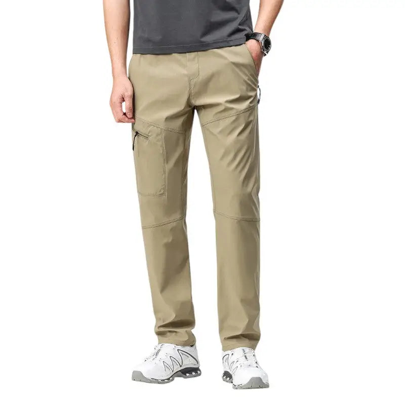 Trekkinghose Herren Stretch in Khaki
