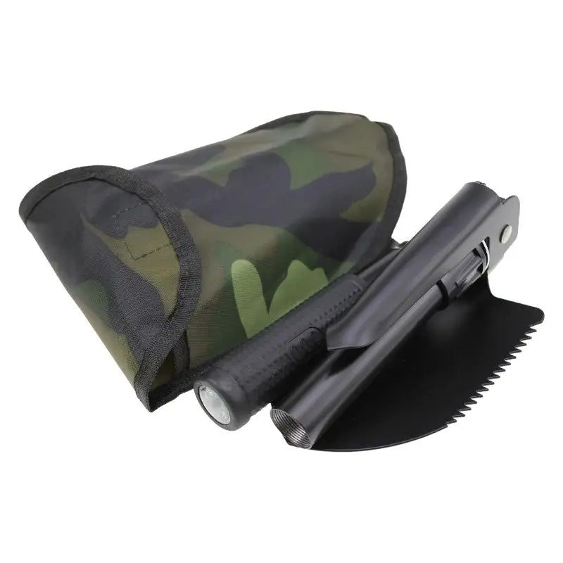 Klappspaten mit Camouflage-Tasche
