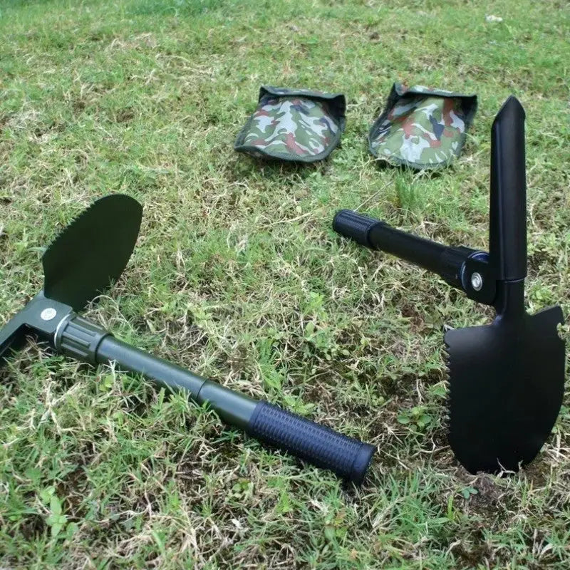 Klappspaten mit Camouflage-Tasche