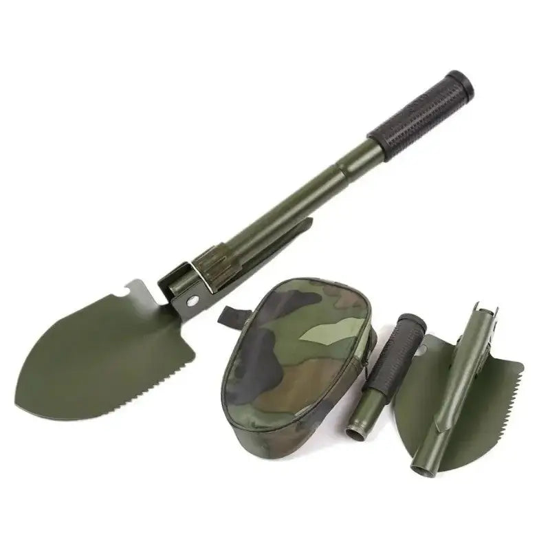 Klappspaten mit Camouflage-Tasche