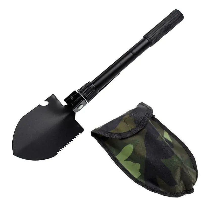 Klappspaten mit Camouflage-Tasche