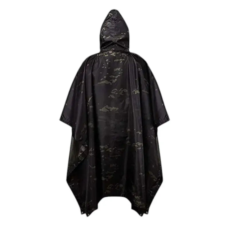 Poncho Schwarz Wasserdicht Wandern