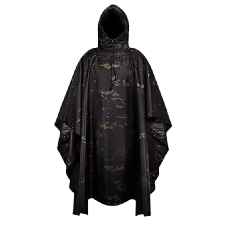 Poncho Schwarz Wasserdicht Wandern